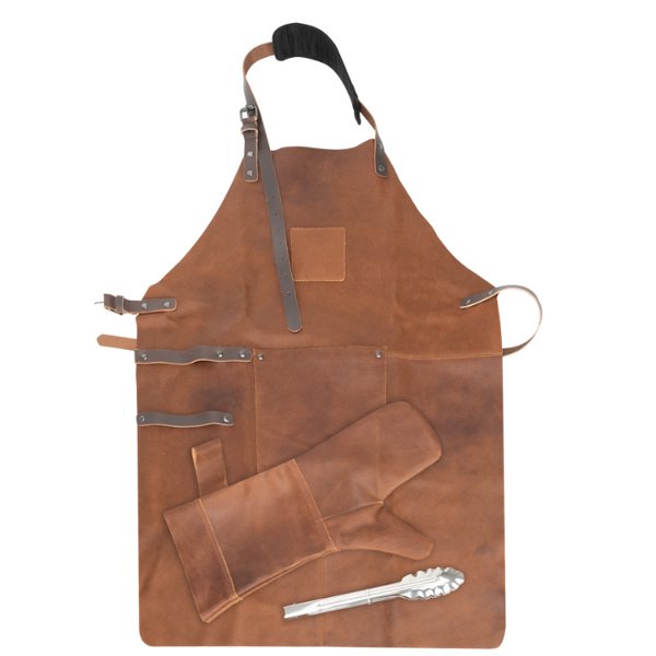 Set Asador de Cuero de Búfalo